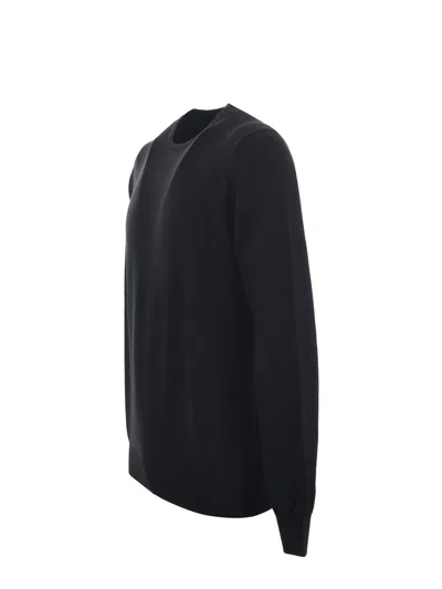 Tagliatore Girocollo In Merinos In Black
