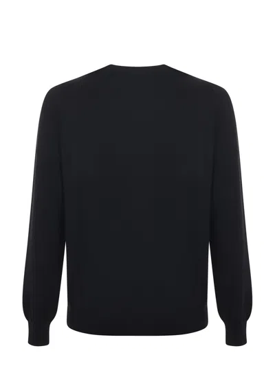 Tagliatore Girocollo In Merinos In Black
