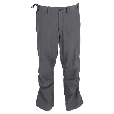 Issey Miyake Straight Leg Pants In Grey Nylon In Grey