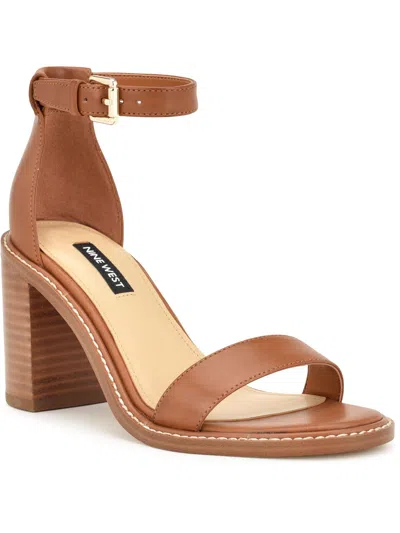 Nine West Women's Erla Ankle Strap Block Heel Dress Sandals In Multi
