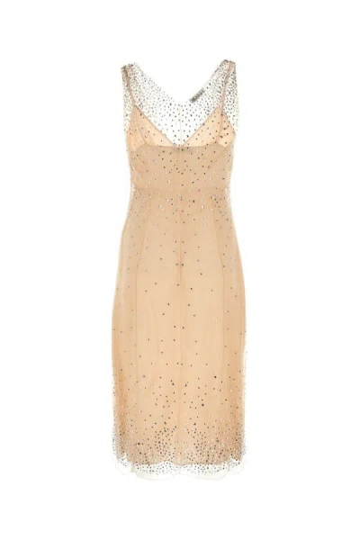 Prada Skin Pink Nylon Dress In Pink