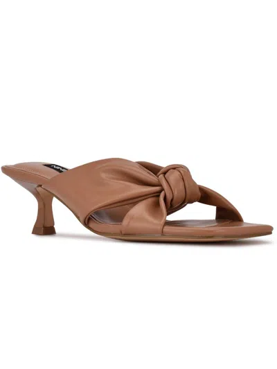 Nine West Dipa Womens Dressy Slip On Heels In Pink