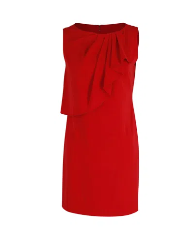 Moschino Cheap And Chic Ruffle Dress In Red Polyethylene In Red