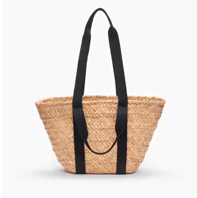 Kayu Selma Straw Tote Bag In Natural In White