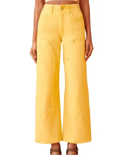 Ulla Johnson Olympia Jean In Dandelion Wash In Yellow