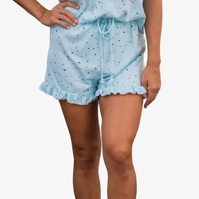 CALYPSA WOMEN'S EXTRA SOFT LOUNGE RUFFLE SHORTS 