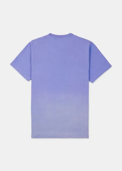 Shop Sporty And Rich Sporty & Rich Dip Dye Blue Wellness Ivy T-shirt