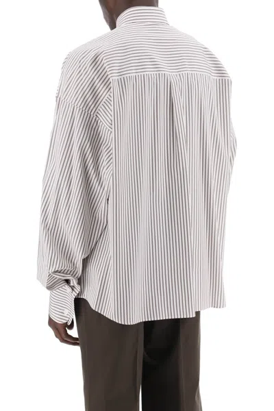 Dolce & Gabbana 'oversized Striped Poplin Shirt