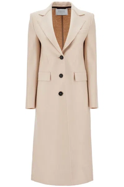 Shop Harris Wharf London Single Breasted Coat In Pressed Wool