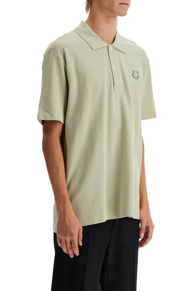 Shop Maison Kitsuné Maison Kitsune 'bold Fox Head Comfort Fit Polo Shirt