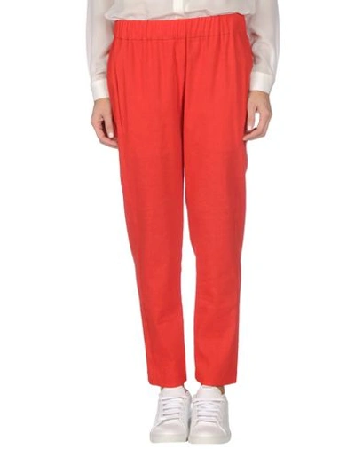 Theory Casual Pants In Red