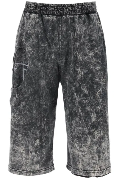 Shop Diesel Destroyed Bermuda P-eck Men In Multicolor