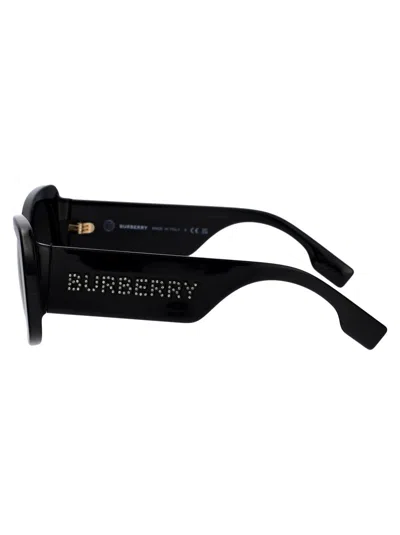 Burberry Black Acetate Sunglasses In 300187 Black