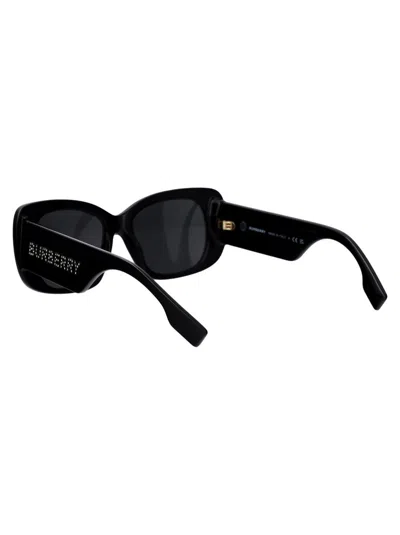 Burberry Black Acetate Sunglasses In 300187 Black
