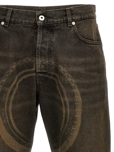 Off-white Off White 'relax Round' Jeans In Gray