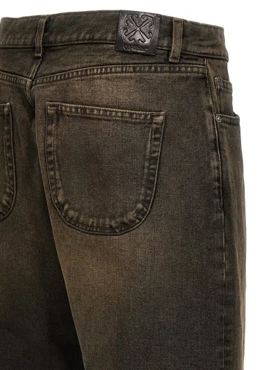 Off-white Off White 'relax Round' Jeans In Gray