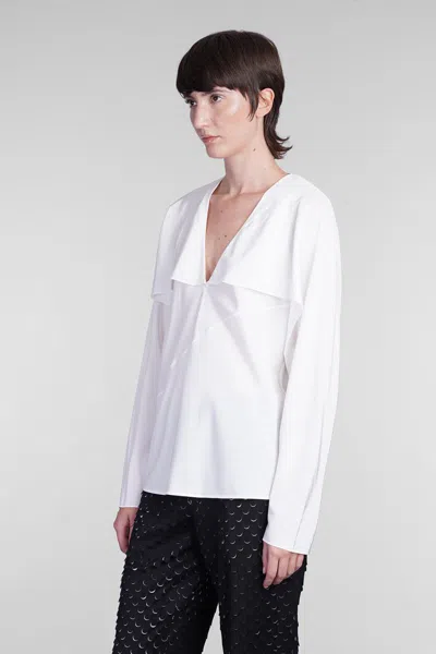 Helmut Lang Layered-design Blouse In White