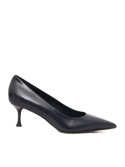 Sergio Levantesi Ella Pointed-toe Leather Pumps In Black