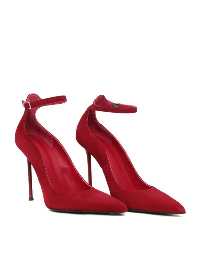 Sergio Levantesi Livia5 Camoscio Burgundy Shoes In Red
