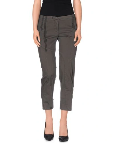 Dondup Cropped Pants & Culottes In Dark Green