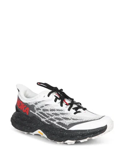 Hoka Speedgoat 5 Rubber-trimmed Mesh Sneakers In White
