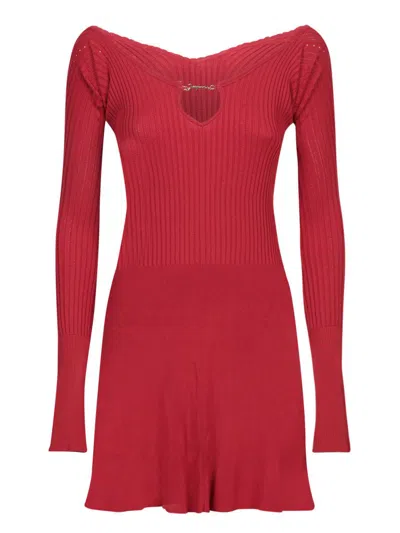 Jacquemus La Pralù Mini Dress In Red
