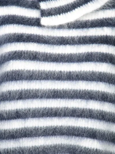 Jacquemus Marina Striped Wool-blend Sweater In Blue