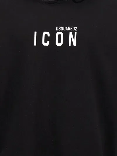 Dsquared2 Be Icon Hoodie In Black
