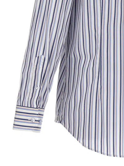 Etro Striped Cotton Shirt In Multicolour