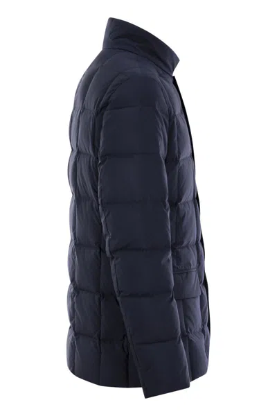 Fay Navy Polyester Jacket In Navy