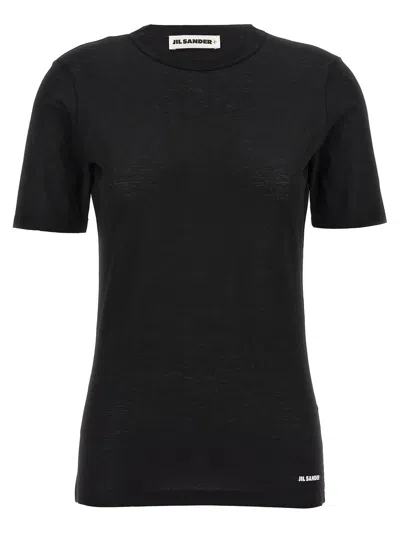 Jil Sander Classic T-shirt In Black