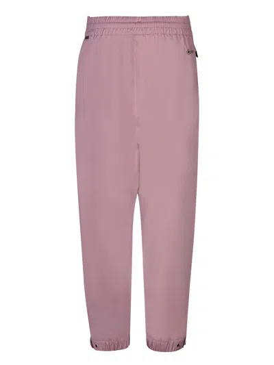 Moncler Elasticated-waist Tapered Track Pants In Pink