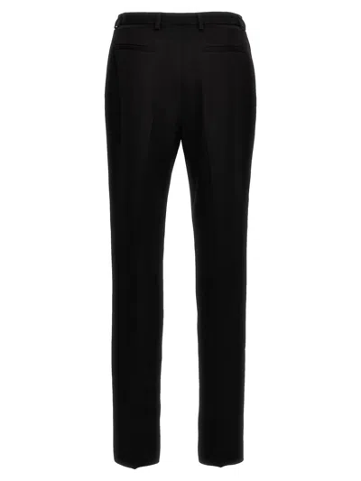 Saint Laurent Black Wool Trousers In Black