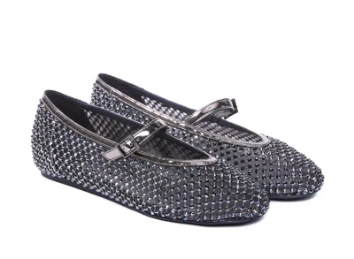 Shop Le Silla Flat Shoes In Grey