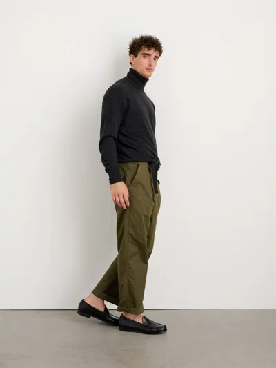 ALEX MILL TURTLENECK IN WASHED CASHMERE 