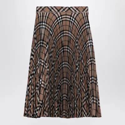 Burberry Embroidered Polyester Blend Skirt