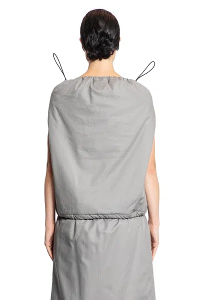 Shop Balenciaga Woman Grey Tops