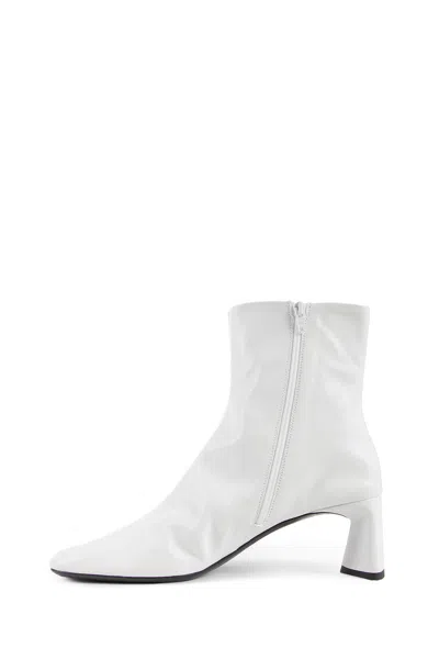 Shop Balenciaga Woman Off-white Boots