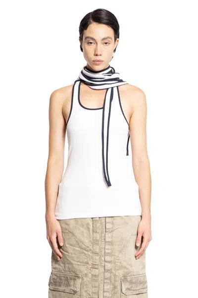 Y/project White Multi-scarf Tank Top In White