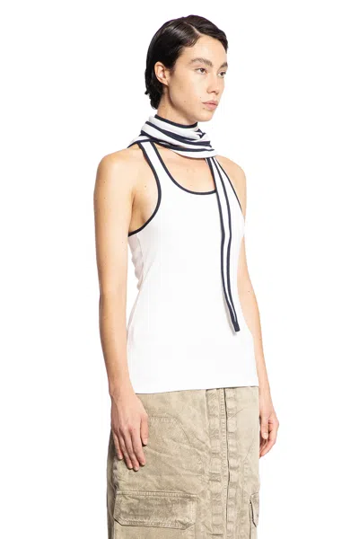 Y/project White Multi-scarf Tank Top In White