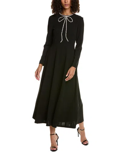 Shop Opt O. P.t. Bow Maxi Dress In Black