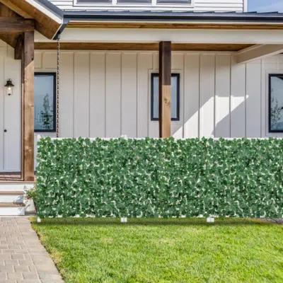 Hivvago 120 X 40 Inch Artificial Ivy Privacy Fence