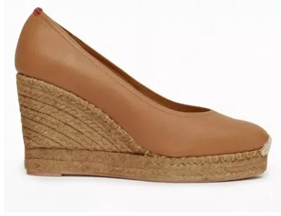 Penelope Chilvers Women's Scoop Leather Espadrille In Tan In Brown