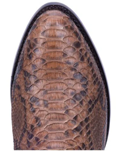 Pre-owned Dan Post Men's Manning Exotic Python Western Boot - Medium Toe - Dp3037 11 Ee In Brown