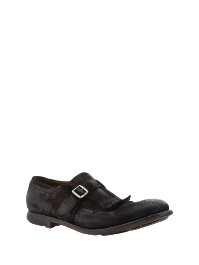 Church's Buckle Detailed Round Toe Loafers In Brown