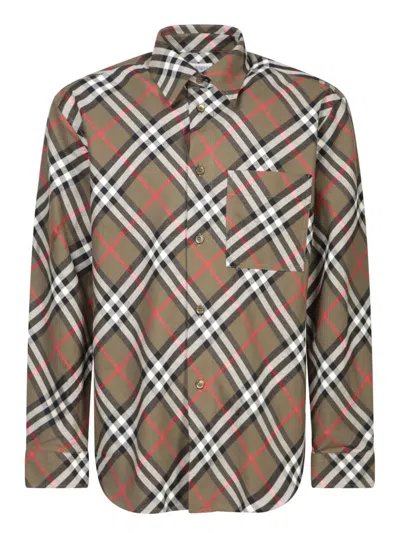 Burberry Vintage Checked Shirt In Green