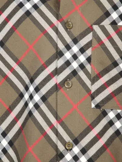 Burberry Vintage Checked Shirt In Green