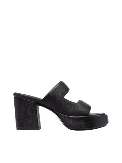 Marsèll Stylish Leather Mini Sandals For Women In Black