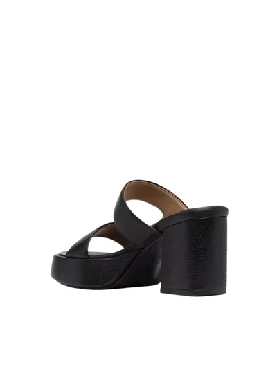 Marsèll Stylish Leather Mini Sandals For Women In Black