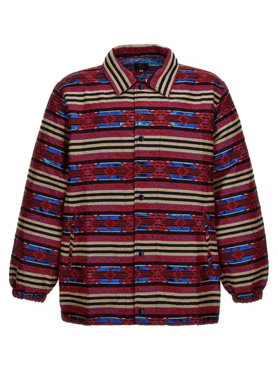 Needles Jacket Striped Pattern Side Pockets In Multicolor